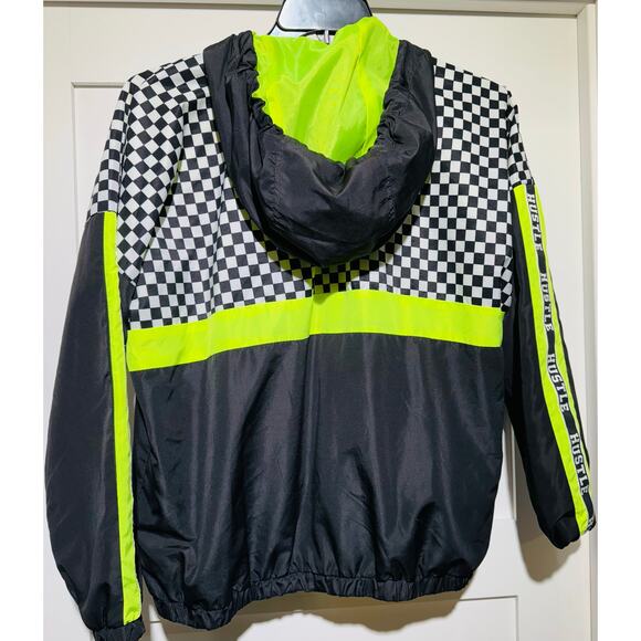 Justify Checker & Neon Hustle Jacket Adult Medium - Picture 7 of 9
